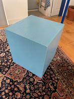 Kusbus als bijzettafel plantenbklok op wieltjes, Ophalen, Minder dan 50 cm, Eikenhout, Minder dan 50 cm