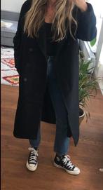 ZARA relaxed coat, lange mantel wol , donker blauwmaat S/M, Nieuw, Zara, Blauw, Ophalen of Verzenden