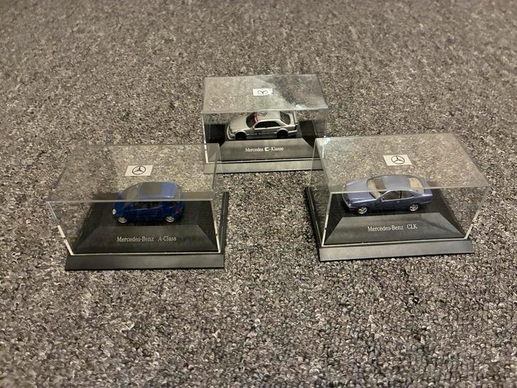 3x Mercedes Herpa 1:87 DTM W202 W208 W168 C Klasse CLK A, Hobby en Vrije tijd, Modelauto's | 1:87, Zo goed als nieuw, Auto, Overige merken