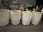 4 porceleinen mokken HEMA zgan, Huis en Inrichting, Keuken | Servies, Ophalen, Zo goed als nieuw, Overige stijlen, Kop(pen) en/of Schotel(s)