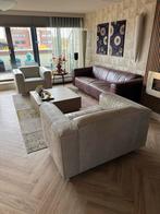 Complete Set Eettafel Bank Fauteuils Vloerkleed Eijerkamp, Huis en Inrichting, Ophalen of Verzenden, Zo goed als nieuw, Hout, Modern