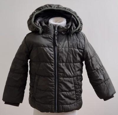 Name It donkergroen winter jack mt. 80, Kinderen en Baby's, Babykleding | Maat 80, Zo goed als nieuw, Jongetje, Jasje, Ophalen of Verzenden