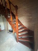 Houten trap, Doe-het-zelf en Verbouw, Ladders en Trappen, Ophalen of Verzenden, Gebruikt, Trap, 2 tot 4 meter