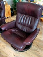 Lederen Stressless Draaifauteuil, Huis en Inrichting, Fauteuils, Gebruikt, Ophalen of Verzenden, 75 tot 100 cm, Modern