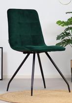 Eetkamerstoel groen, Vijf, Zes of meer stoelen, Modern, Stof, Ophalen of Verzenden