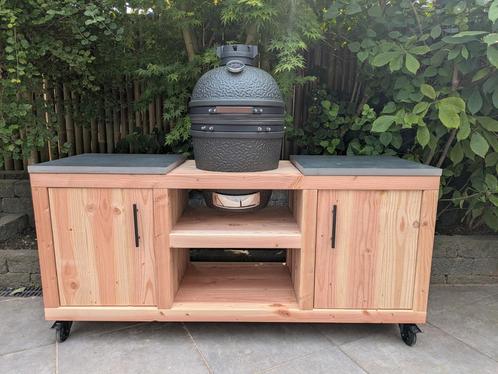 Nieuw - Buitenkeuken Kamado BBQ Meubel Douglas, Tuin en Terras, Buitenkeukens, Nieuw, Houtskool, Vrijstaand, Ophalen of Verzenden