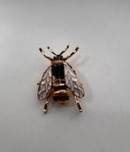 Goudkleurige broche wesp geel zwart, Sieraden, Tassen en Uiterlijk, Broches, Verzenden, Nieuw, Zwart