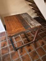 Vintage Teakhouten Eettafel uit India handgemaakt, Ophalen, 50 tot 100 cm, 50 tot 100 cm, Zo goed als nieuw