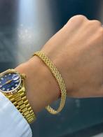 18KT Goud - 17.5 Gram-Ketting+Armband - Set vrouw-Oorbel, Ophalen, Nieuw, Goud
