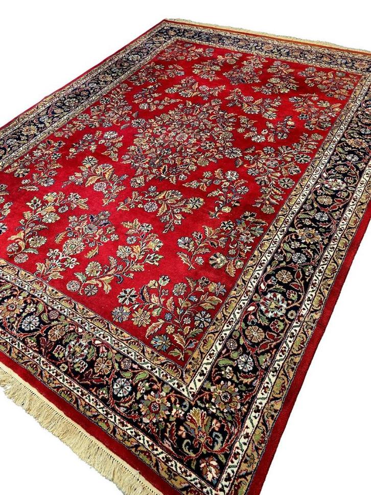 Groot Perzisch tapijt Sarough 349x240 wollen vloerkleed, Huis en Inrichting, Stoffering | Tapijten en Kleden, Zo goed als nieuw