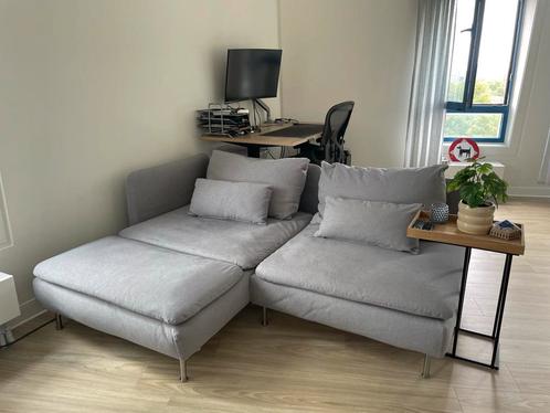 Ikea Söderhamn 2-zitsbank met chaise longue, Huis en Inrichting, Banken | Sofa's en Chaises Longues, Zo goed als nieuw, Tweepersoons
