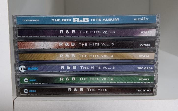 cd R&B 7 delen The Box & The Hits 1 tm 6, Cd's en Dvd's, Cd's | Verzamelalbums, Zo goed als nieuw, R&B en Soul, Ophalen of Verzenden