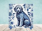 Labradoodle Delfts Blauwe tegel incl houder, Ophalen of Verzenden, Nieuw
