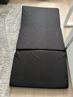 Zwarte Opvouwbare Matras, Gebruikt, Zwart, Stof, Eenpersoons