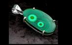 925 sterling hanger met Malachiet., Overige voorstellingen, Verzenden, Nieuw, Met edelsteen
