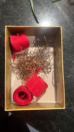 Kersthaakjes en lint, Ophalen of Verzenden, Zo goed als nieuw