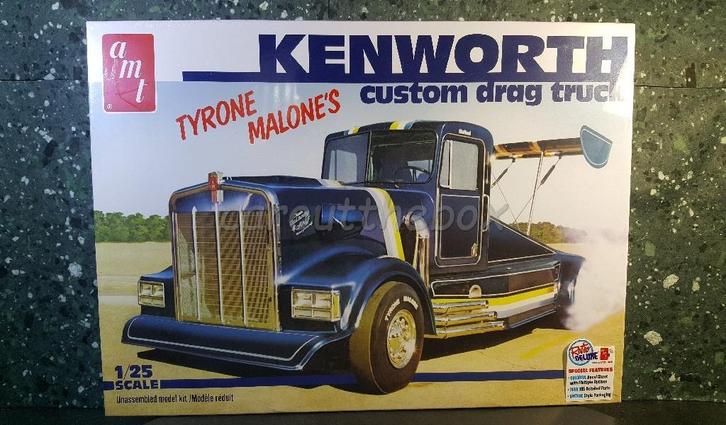 Kenworth drag truck & transporter set 1:25 AMT, Hobby en Vrije tijd, Modelbouw | Auto's en Voertuigen, Nieuw, Truck, Groter dan 1:32