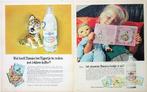 23 vintage advertenties Nutricia koffiemelk 1957-74 koffie, Ophalen of Verzenden, Gebruikt, Reclamebord