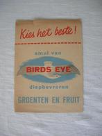 Reclamefolder Prijslijst Birds Eye Groenten en fruit 1960, Verzenden, Gebruikt, Overige typen