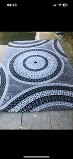TweeMooi grijs vloerkleed met patroon, 100 tot 150 cm, Zo goed als nieuw, Grijs, Rechthoekig