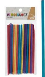 Pincello gekleurde houten ronde stokjes 20 stuks Ø 0,5 cm, Materiaal, ., Nieuw, Ophalen of Verzenden