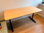 Ikea Bekant Zit/Sta Bureau 160x80 - Eiken Fineer, Huis en Inrichting, Bureaus, Ophalen, In hoogte verstelbaar, Gebruikt, Bureau