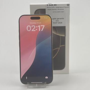 iPhone 16 Pro 128GB Natural Titanium + Apple Garantie | Nieu beschikbaar voor biedingen