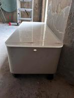 GRATIS: bijzet/tuintafel, Tuin en Terras, Ophalen, Gebruikt, Rechthoekig, Kunststof