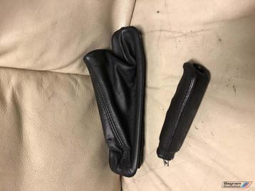 Bmw E36 M3 zwart lederen handremhoes en pook coupe 3-serie  beschikbaar voor biedingen