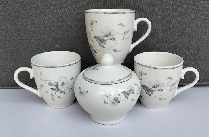 Bekers/suikerpot Janneke Brinkman, Huis en Inrichting, Keuken | Servies, Zo goed als nieuw, Overige typen, Overige stijlen, Porselein