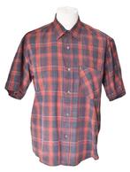 Hugo Boss overhemd, shirt, geruit, blauw/bordeaux, Mt. XL, Kleding | Heren, Overhemden, Zo goed als nieuw, Halswijdte 43/44 (XL)