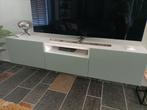 Ikea Besta TV-meubel met glasplaat, Ophalen, 100 tot 150 cm, Zo goed als nieuw, Minder dan 100 cm