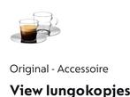 Nieuwe Nespresso lungo kopjes view, Nieuw, Ophalen of Verzenden, Glas, Overige stijlen