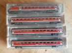 Set Rijtuigen München-Nürnberg-Express FLM, 4 items, Hobby en Vrije tijd, Modeltreinen | N-Spoor, Overige merken, Gelijkstroom