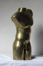Bronzen torso naakte man, Ophalen of Verzenden, Brons