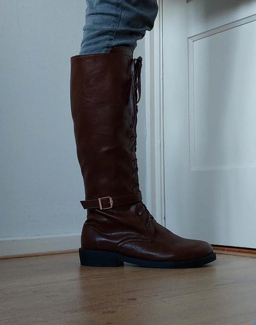 Laarzen middeleeuws/piraat, Kleding | Dames, Schoenen, Nieuw, Hoge laarzen, Bruin, Ophalen of Verzenden