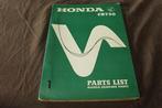 Honda CB750 1969 motorcycle parts list CB 750 K0 K1 ??, Ophalen of Verzenden, Honda