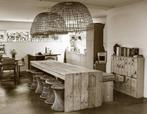 Super grote mooie steigerhouten eettafel, Huis en Inrichting, Tafels | Eettafels, 200 cm of meer, 50 tot 100 cm, Overige materialen