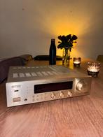 Zilvergrijze Retro Versterker - Denon DRA-F100, Ophalen, Gebruikt, Denon, Minder dan 60 watt