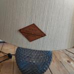 Set van 2 Riviera Maison Tafellampen - Lichtblauw Glas, Gebruikt, 25 tot 50 cm, ., Rond