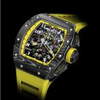 Richard Mille RM011 Yellow Storm NTPT Carbon WAT EEN BEUKER, Sieraden, Tassen en Uiterlijk, Horloges | Heren, Nieuw, Overige merken