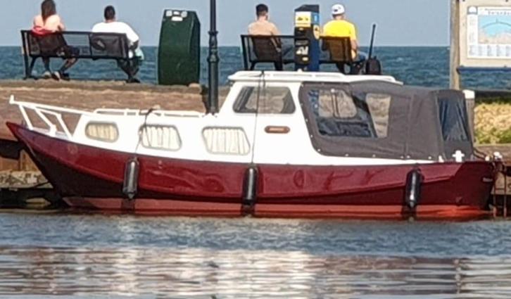 Karakteristiek ogende grundel kruiser, Watersport en Boten, Motorboten en Motorjachten, Gebruikt, Staal, 6 tot 9 meter, Diesel