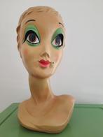 Vintage beeld TWIGGY etalage/hoedenhoofd, Antiek en Kunst, Ophalen