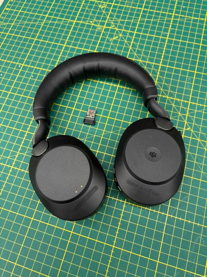 Jabra Evolve2 85 Link380a MS Stereo Black, Computers en Software, Headsets, Gebruikt, Over-ear, Draadloos, Inklapbare microfoon