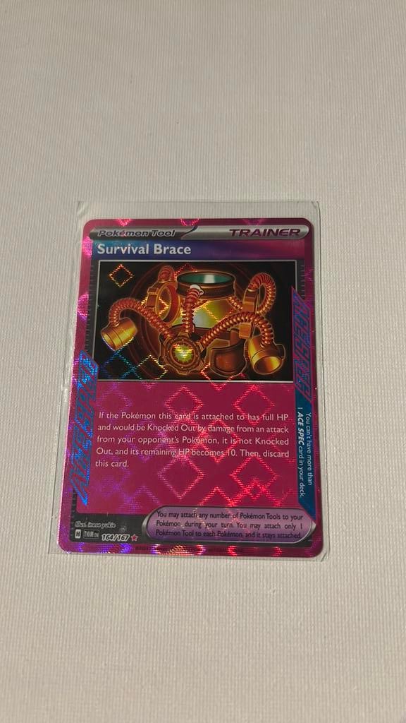 Survival brace 164, Ophalen of Verzenden, Zo goed als nieuw, Losse kaart, Foil