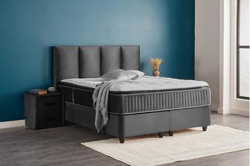 Nora 2-persoons opbergbed - Antraciet beschikbaar voor biedingen