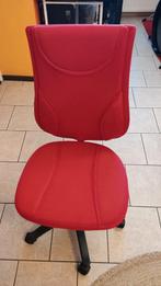 Bureaustoel kind tiener, Ophalen, Zo goed als nieuw, Rood, Bureaustoel