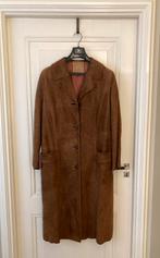 Suede lange jas maat 40 - 42 Hinde suede & nappa  kleding, Ophalen of Verzenden, Zo goed als nieuw, Maat 38/40 (M), Bruin