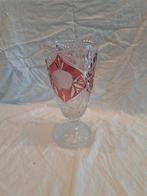 Mooie oude kristallen vaas, Overige kleuren, Ophalen of Verzenden, Minder dan 50 cm, Glas