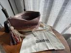 Clutch, pompon, Guanabana, gestreept, kleurrijk, handgeweven, Verzenden, Zo goed als nieuw, Overige kleuren